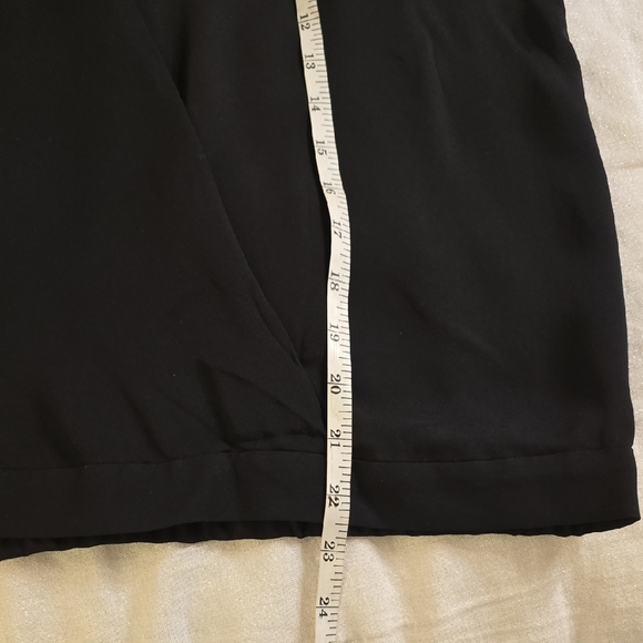 Theory Black Silk Wrap Blouse - Picture 9 of 14